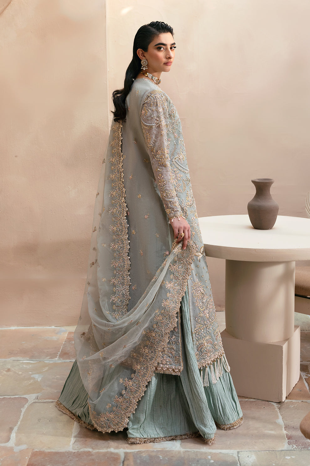 Emaan Adeel | Clay Couture | SILVELLA -  Emaan Adeel Ladies Clothes - Original Designer Dress - House of Maryam