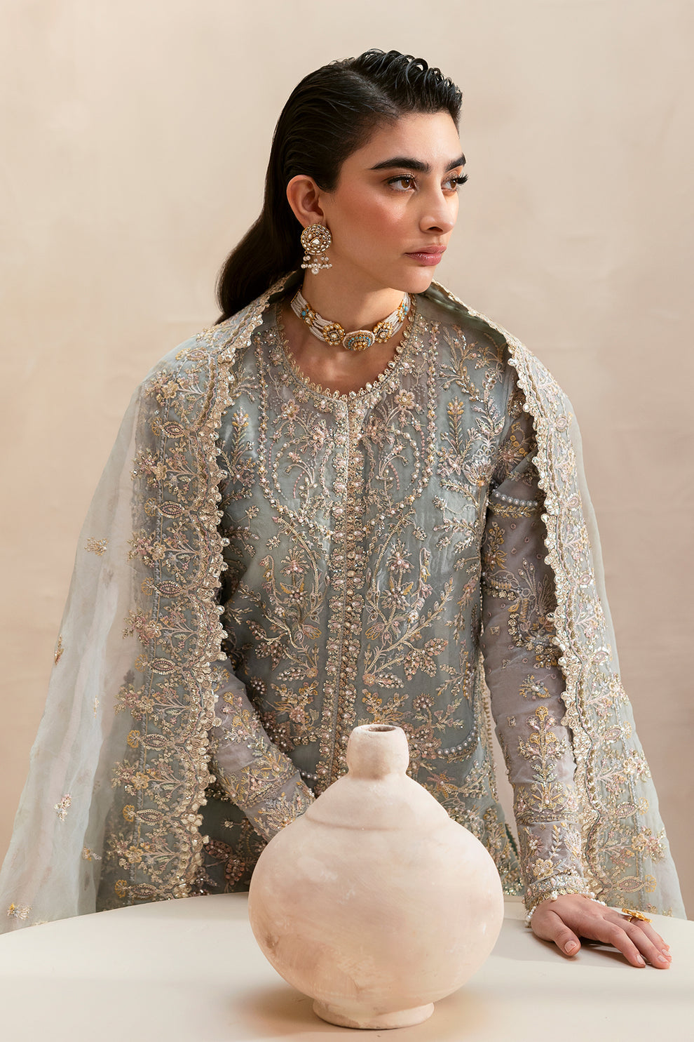 Emaan Adeel | Clay Couture | SILVELLA -  Emaan Adeel Ladies Clothes - Original Designer Dress - House of Maryam