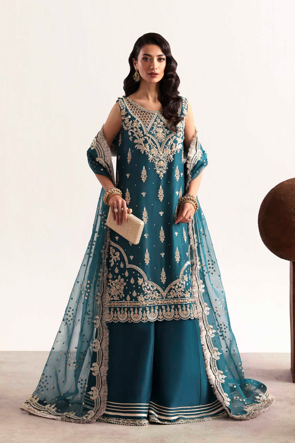 Akbar Aslam | Luxury Formals 25 | Teal-1