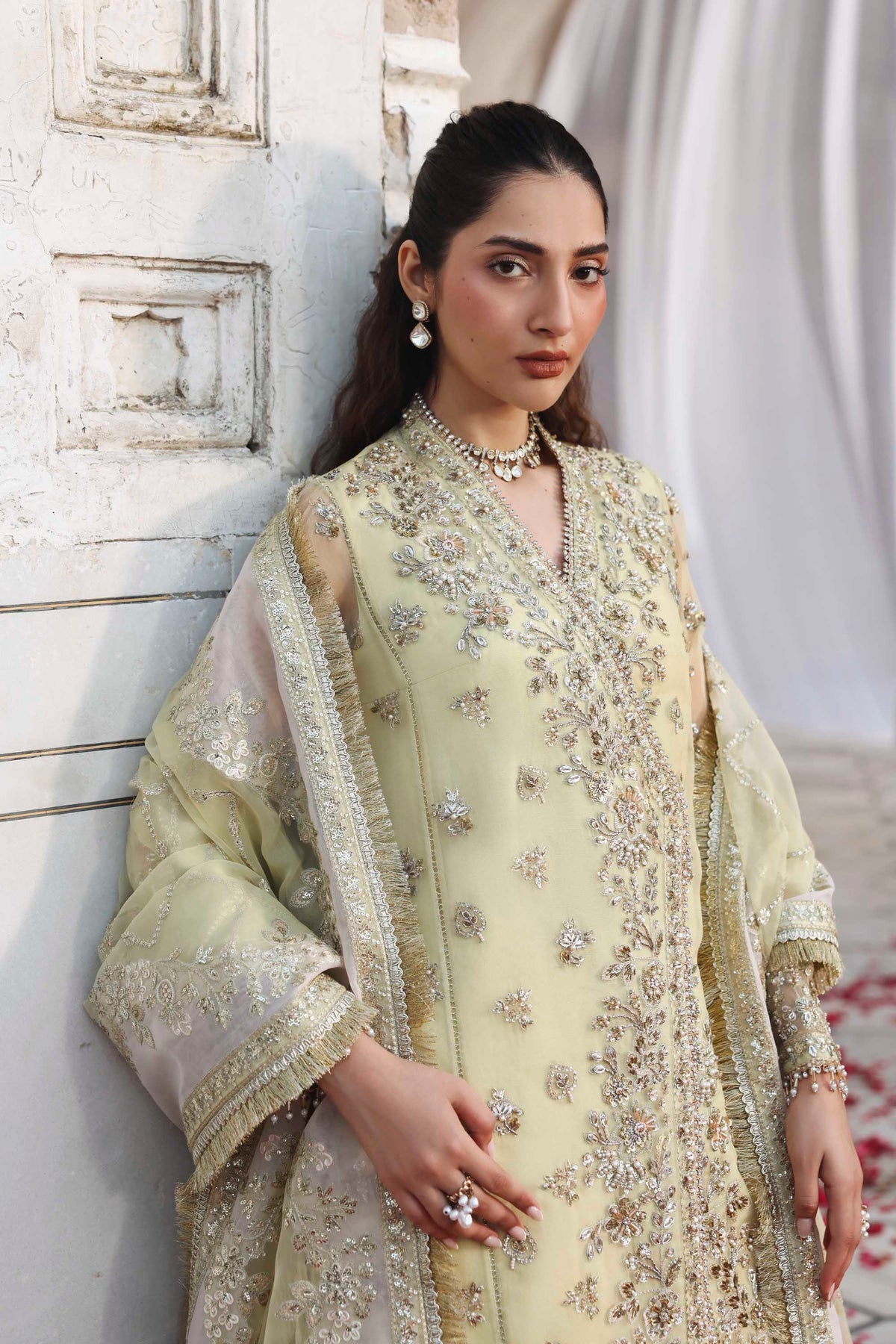 Akbar Aslam Mehro organza formal shirt and sharara, photo 2