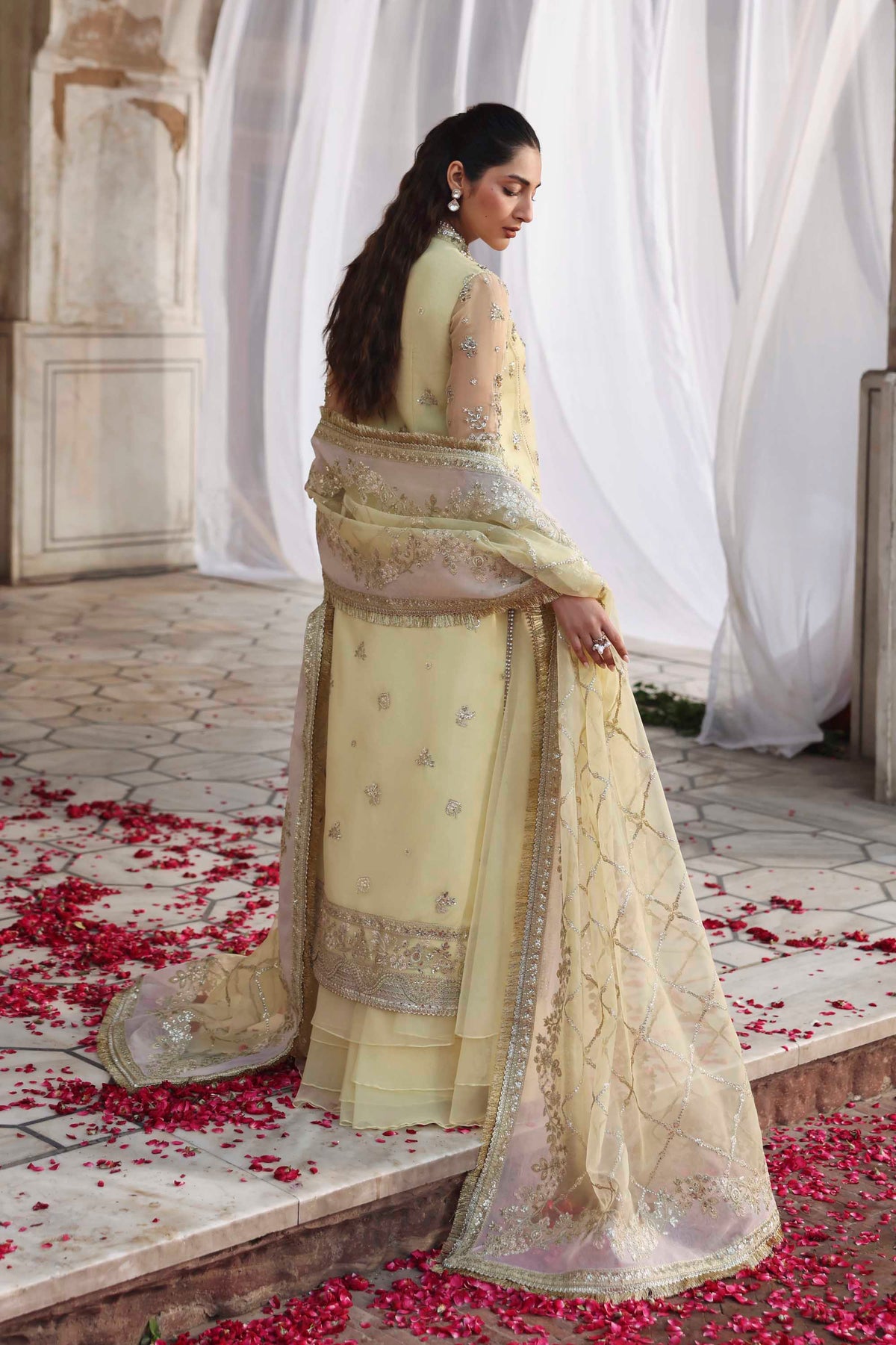 Akbar Aslam Mehro organza formal shirt and sharara, photo 3