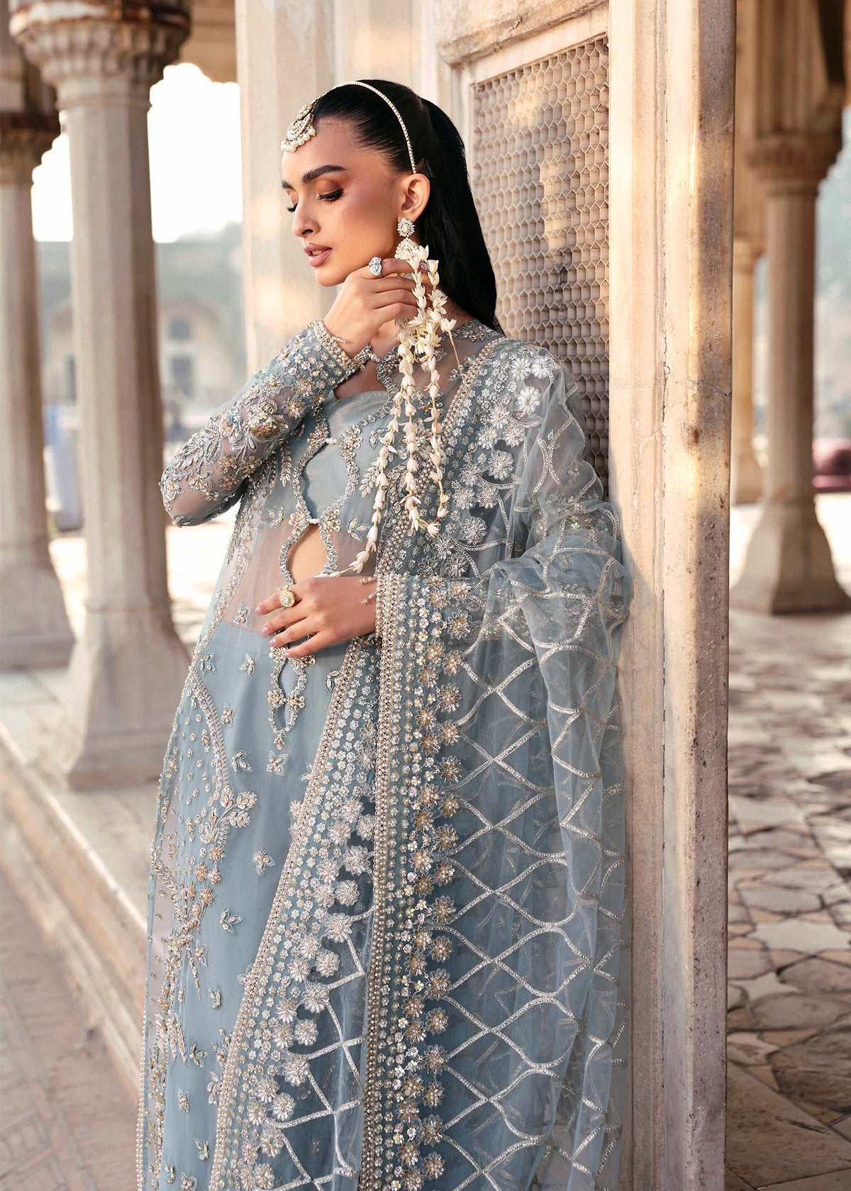 Akbar Aslam Shazmin organza formal suit, photo 2