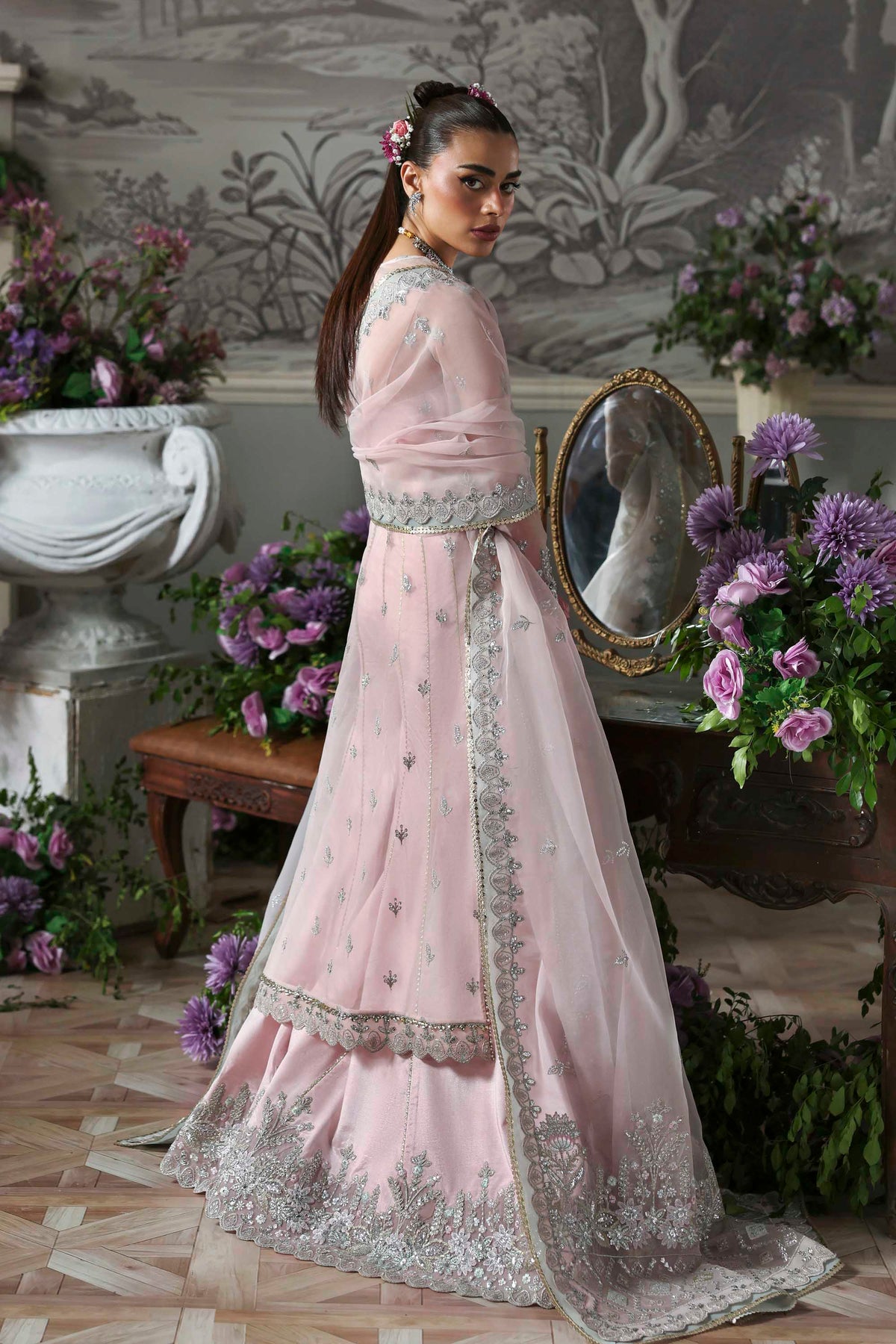 Akbar Aslam Anvaha organza formal shirt and sharara, photo 6