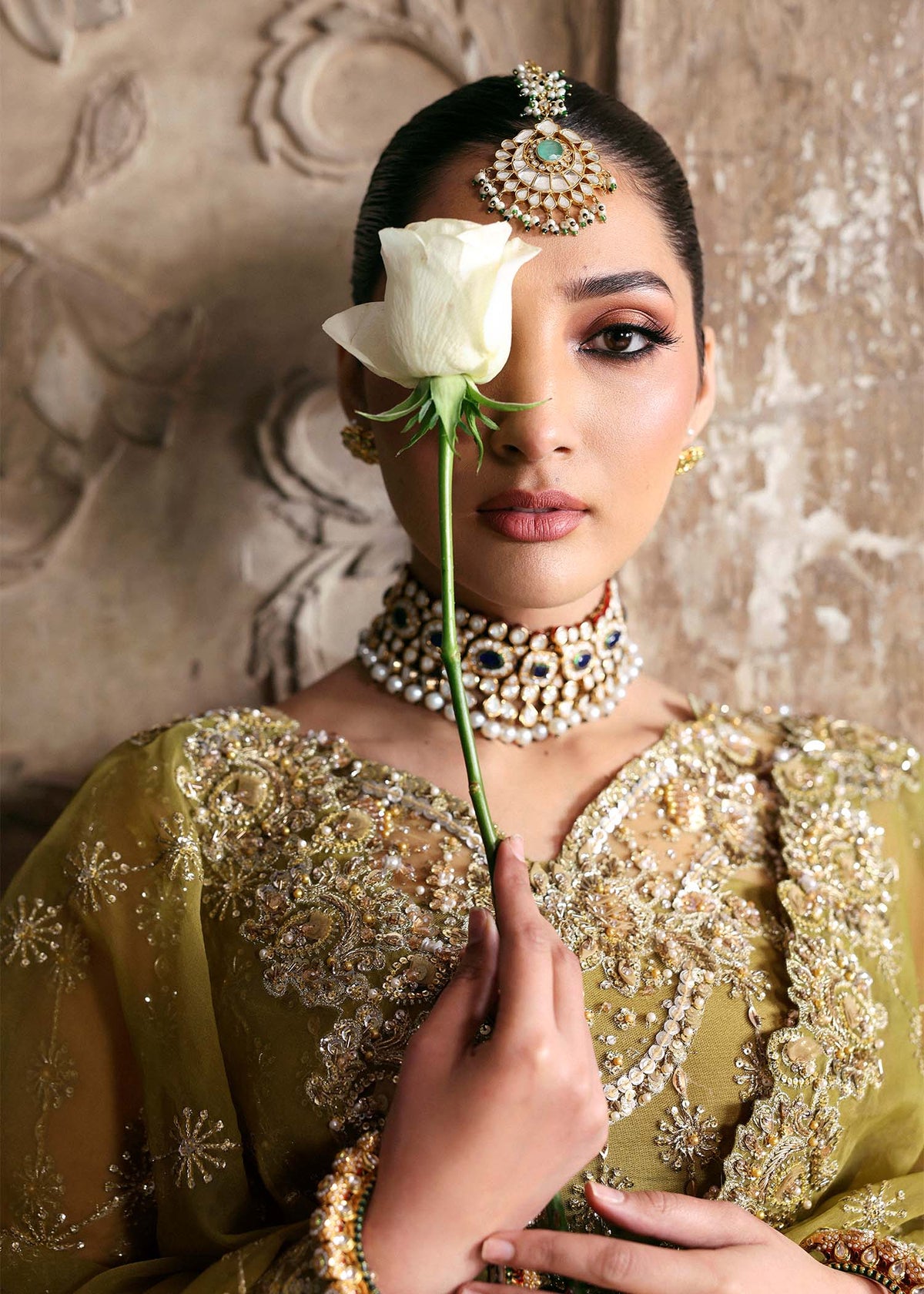 Akbar Aslam Zarnigar net bridal lehenga choli, photo 5