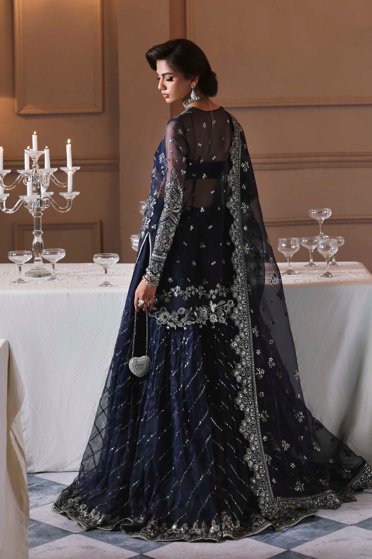 Akbar Aslam Zarpari organza formal shirt and sharara, photo 5