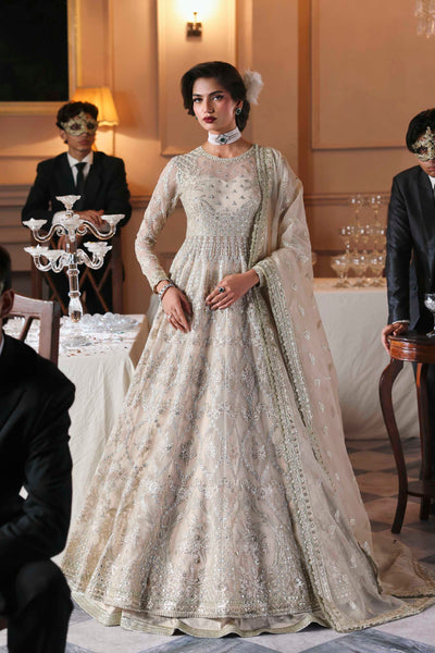 Akbar Aslam Gulnisa organza formal maxi