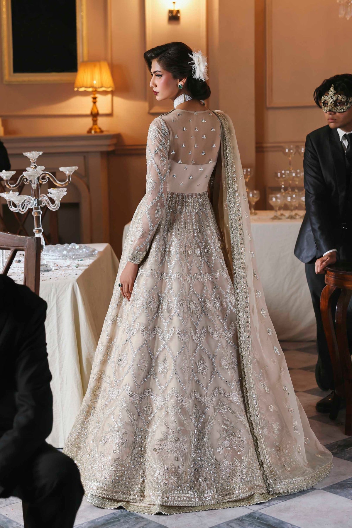 Akbar Aslam Gulnisa organza formal maxi, photo 4