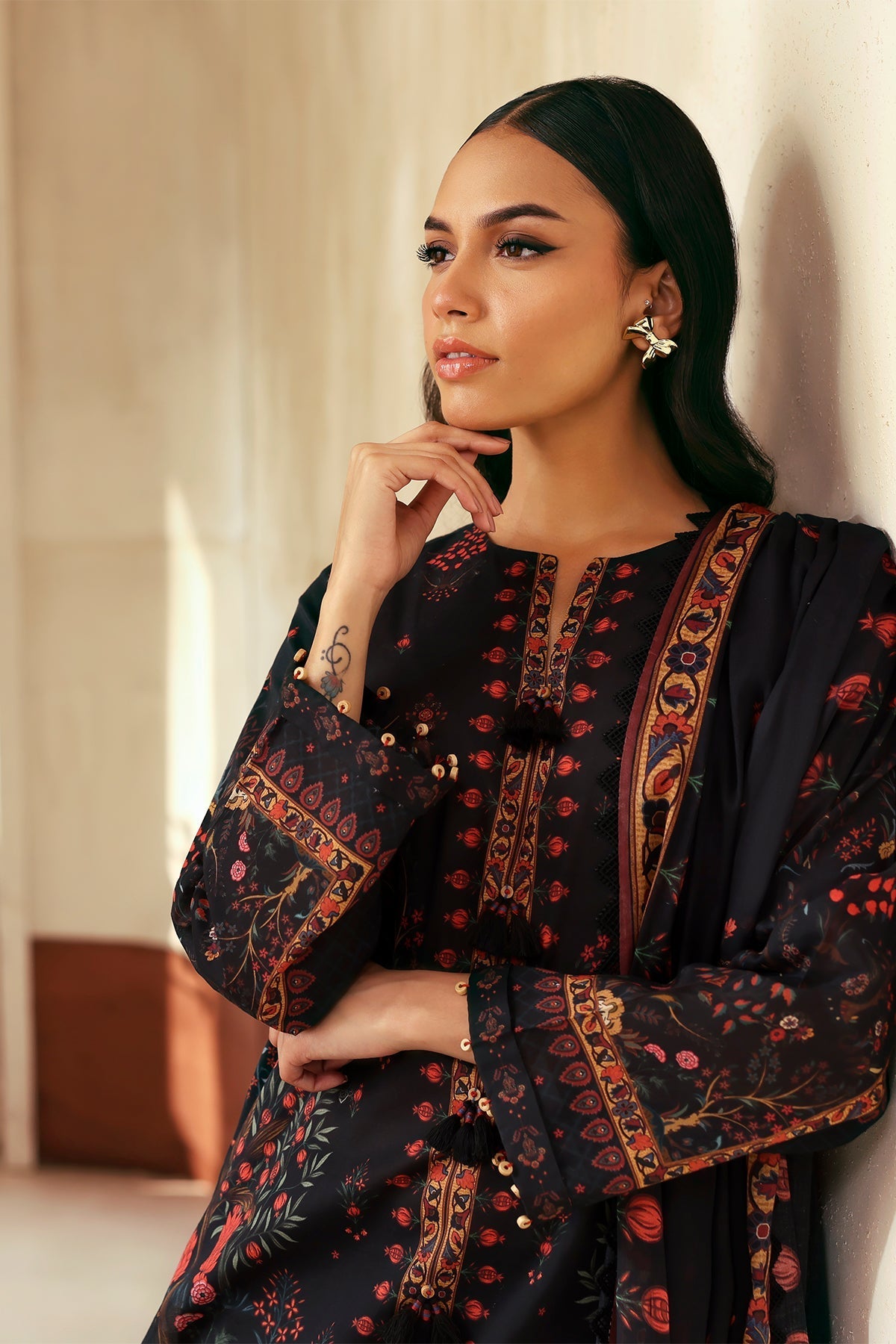 Sahar | Selene 25 | Royal Noir -  Sahar Ladies Clothes - Original Designer Dress - House of Maryam
