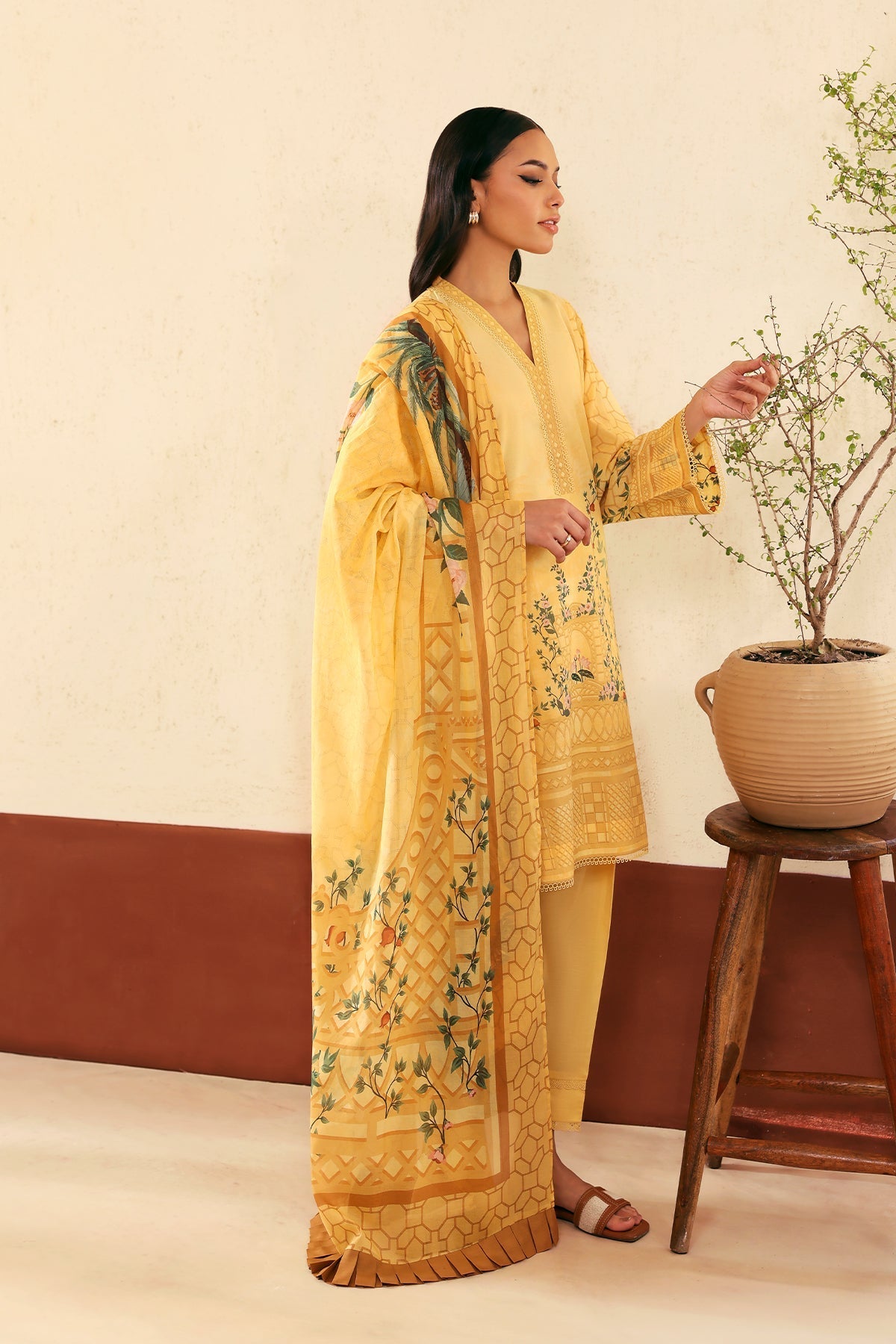 Sahar | Selene 25 | Golden Trellis -  Sahar Ladies Clothes - Original Designer Dress - House of Maryam