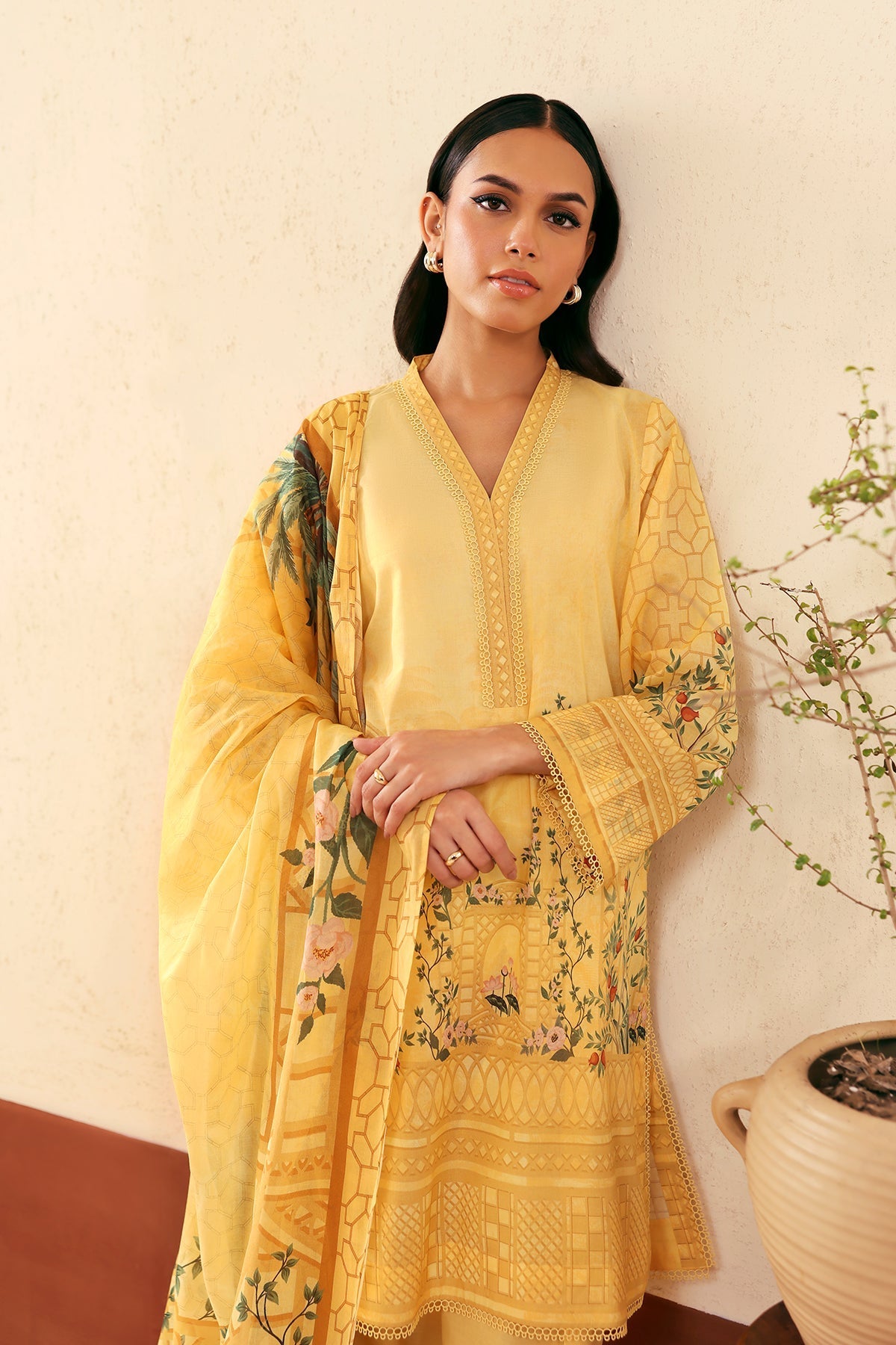 Sahar | Selene 25 | Golden Trellis -  Sahar Ladies Clothes - Original Designer Dress - House of Maryam