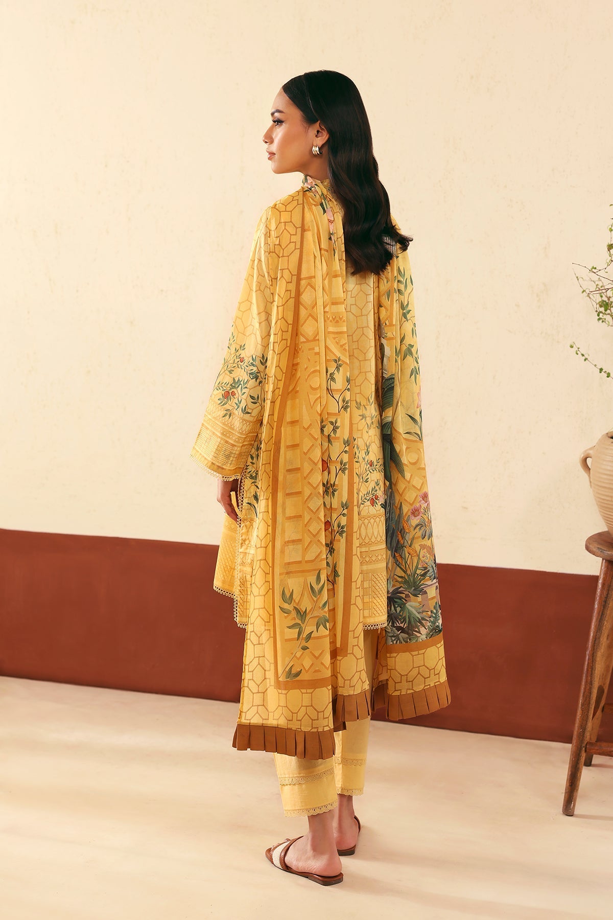Sahar | Selene 25 | Golden Trellis -  Sahar Ladies Clothes - Original Designer Dress - House of Maryam