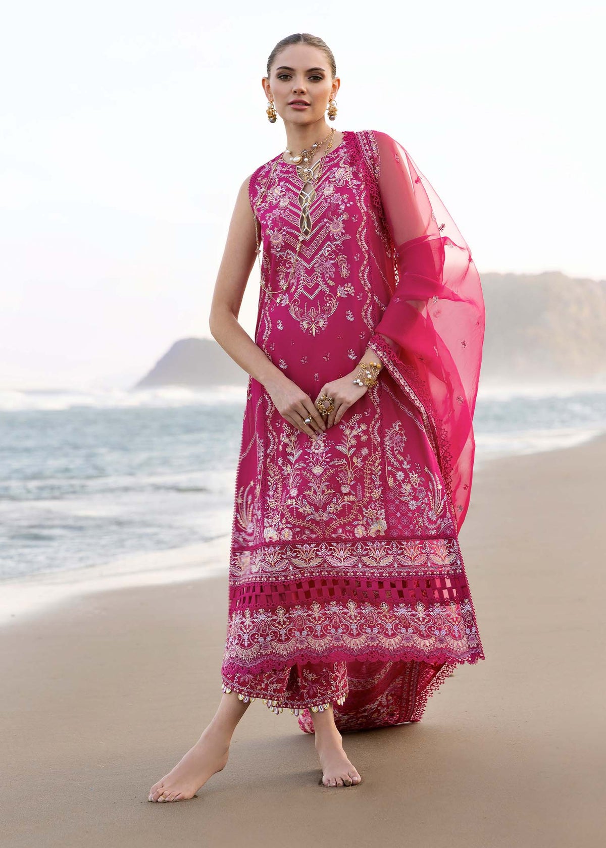 Kanwal Malik | Elysia Luxury Lawn 25 | Evaline -  Kanwal Malik Ladies Clothes - Original Designer Dress - House of Maryam