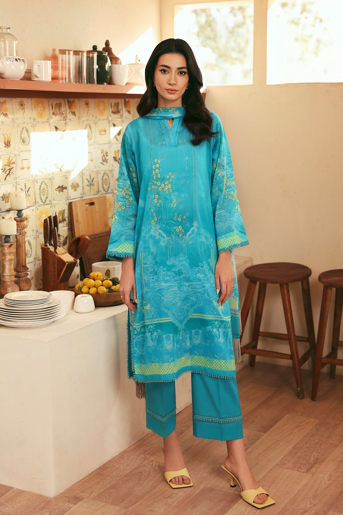 Sahar | Selene 25 | Oceanic Petals -  Sahar Ladies Clothes - Original Designer Dress - House of Maryam