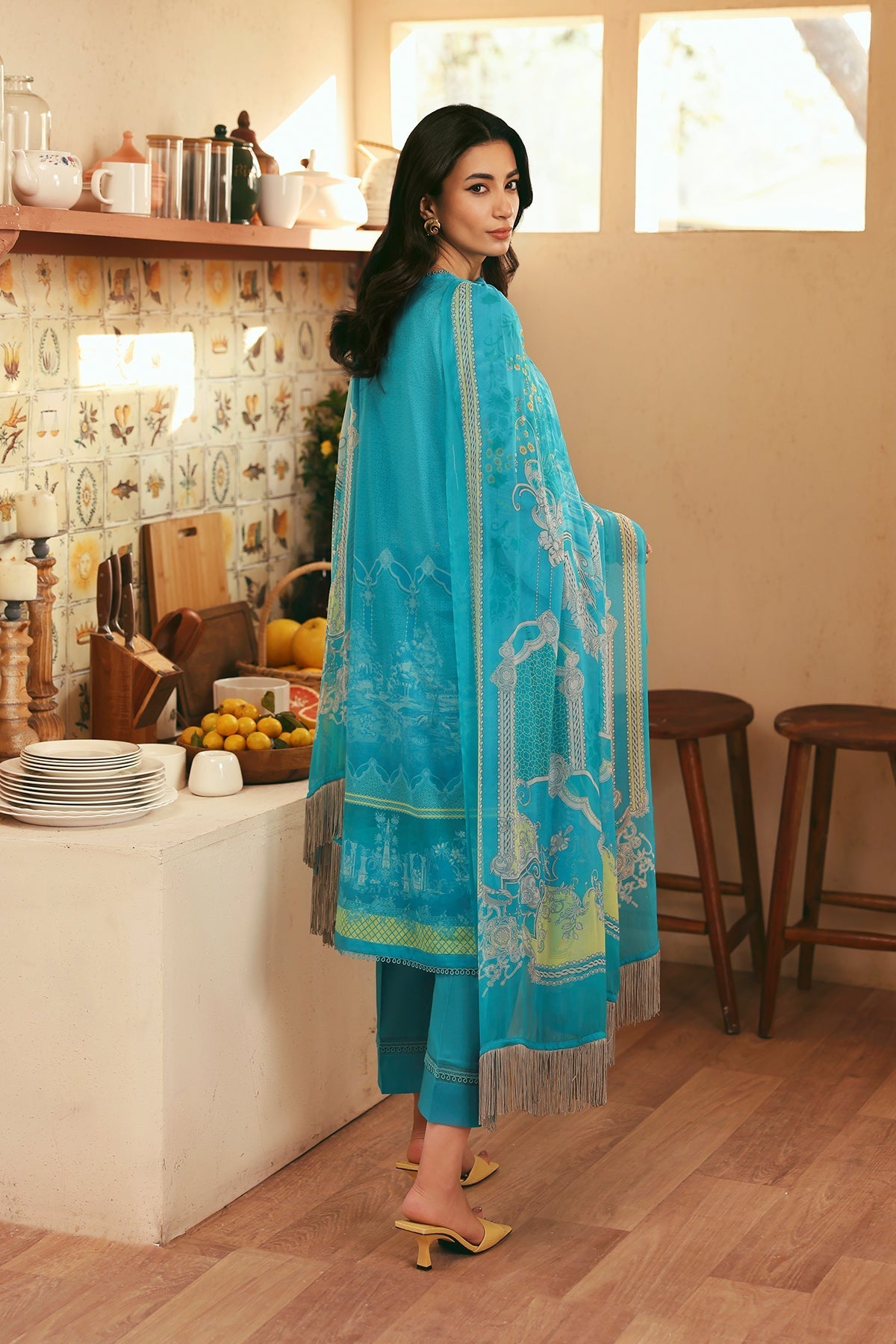 Sahar | Selene 25 | Oceanic Petals -  Sahar Ladies Clothes - Original Designer Dress - House of Maryam