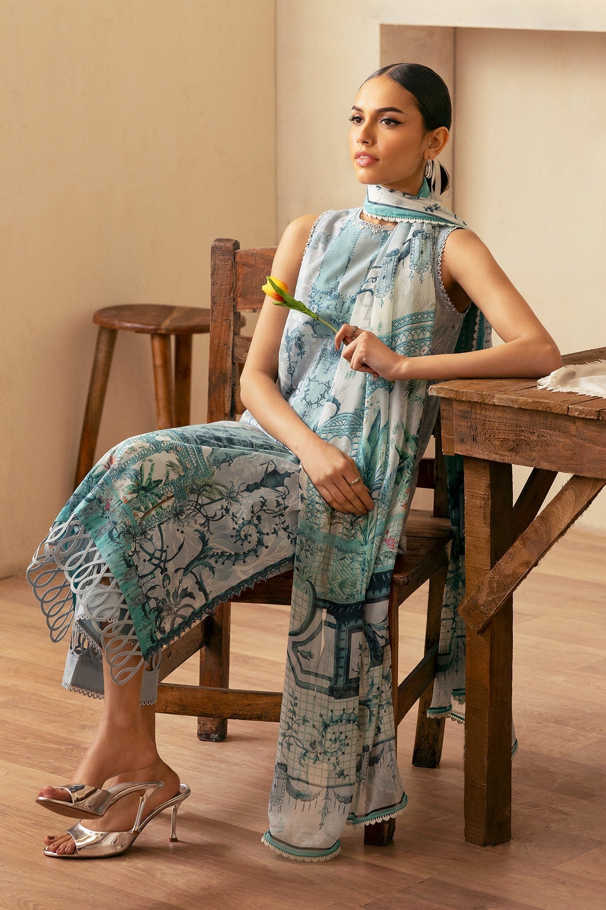 Sahar | Selene 25 | Silver Mist -  Sahar Ladies Clothes - Original Designer Dress - House of Maryam
