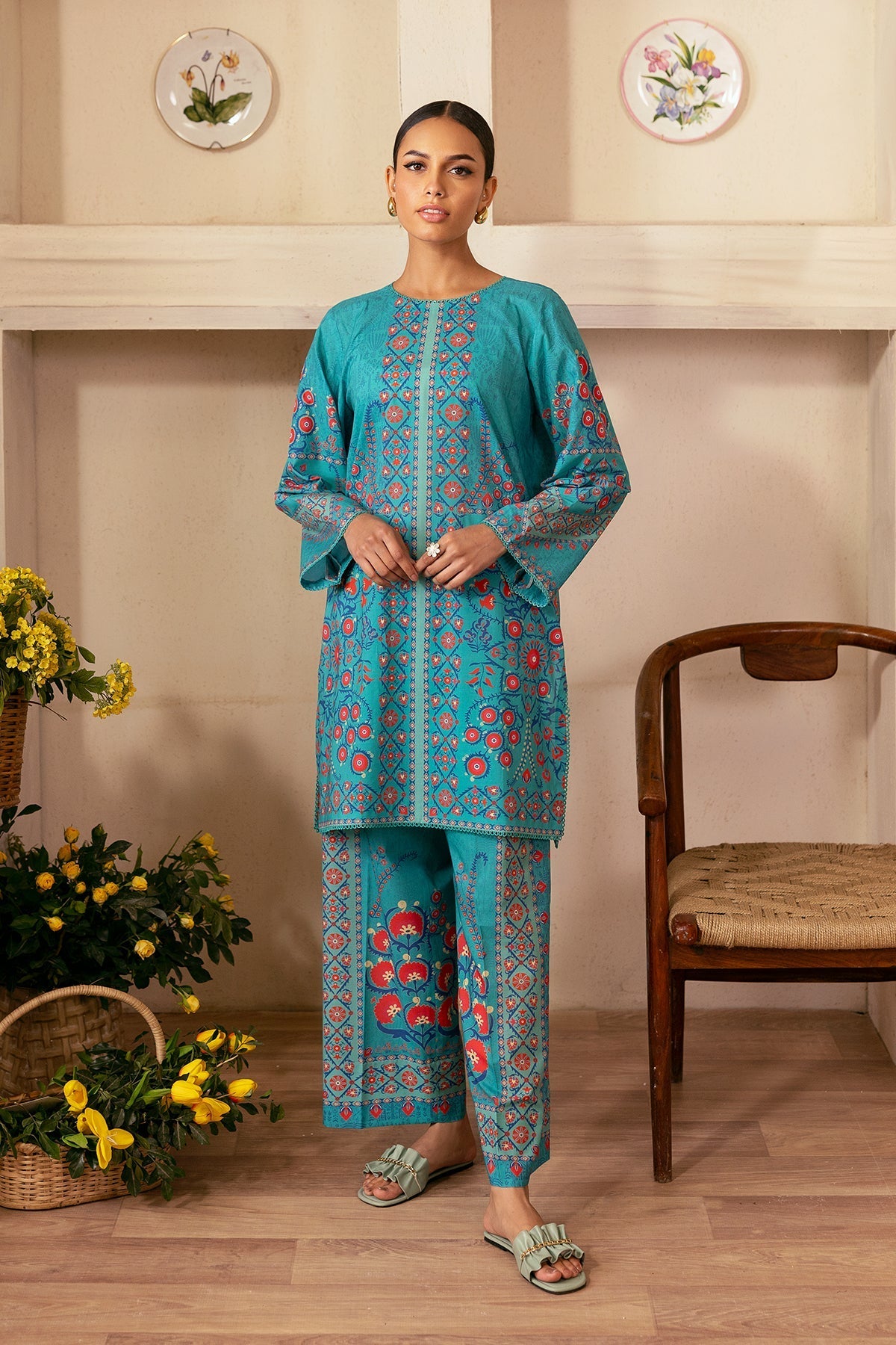 Sahar | Selene 25 | Mystic Suzani -  Sahar Ladies Clothes - Original Designer Dress - House of Maryam