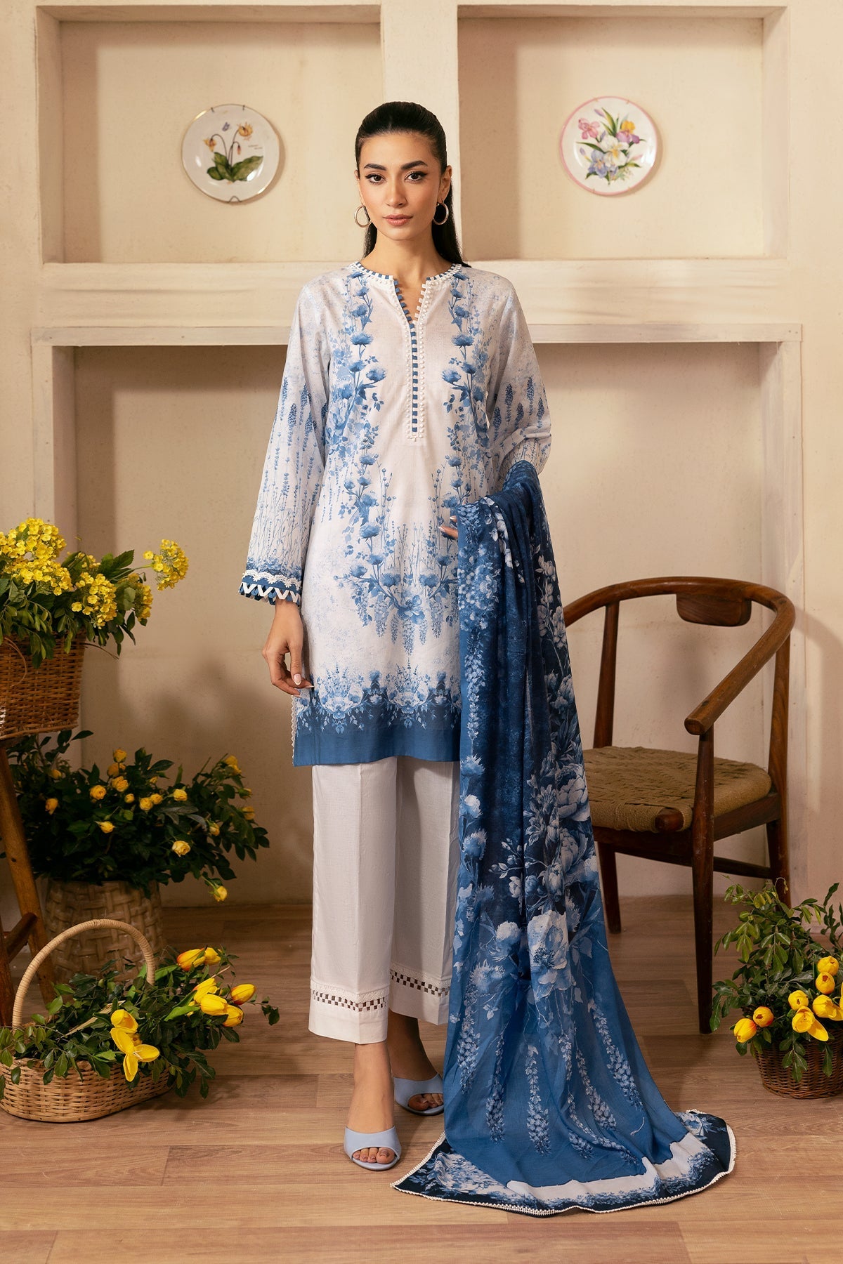 Sahar | Selene 25 | Sapphire Petal -  Sahar Ladies Clothes - Original Designer Dress - House of Maryam