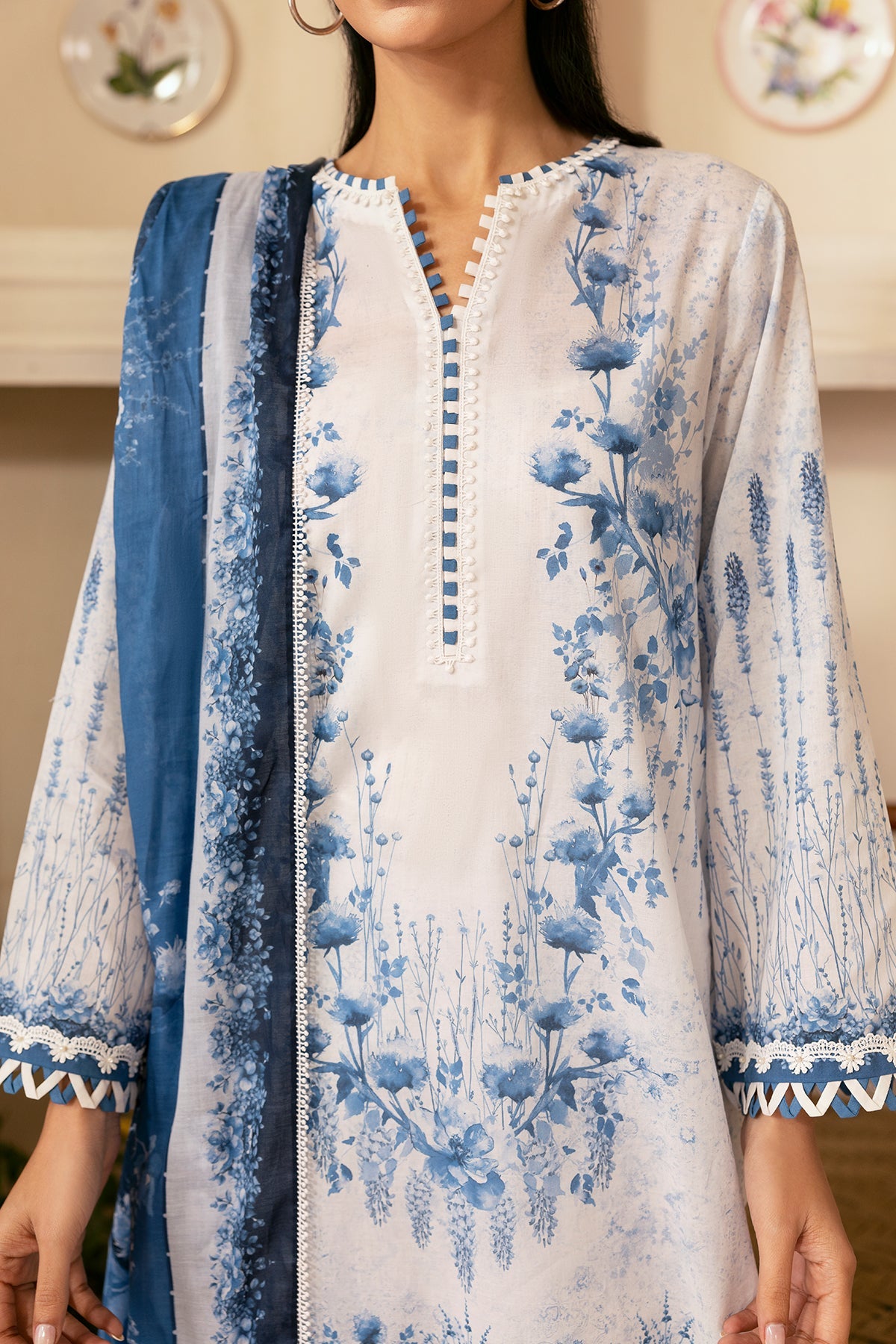 Sahar | Selene 25 | Sapphire Petal -  Sahar Ladies Clothes - Original Designer Dress - House of Maryam