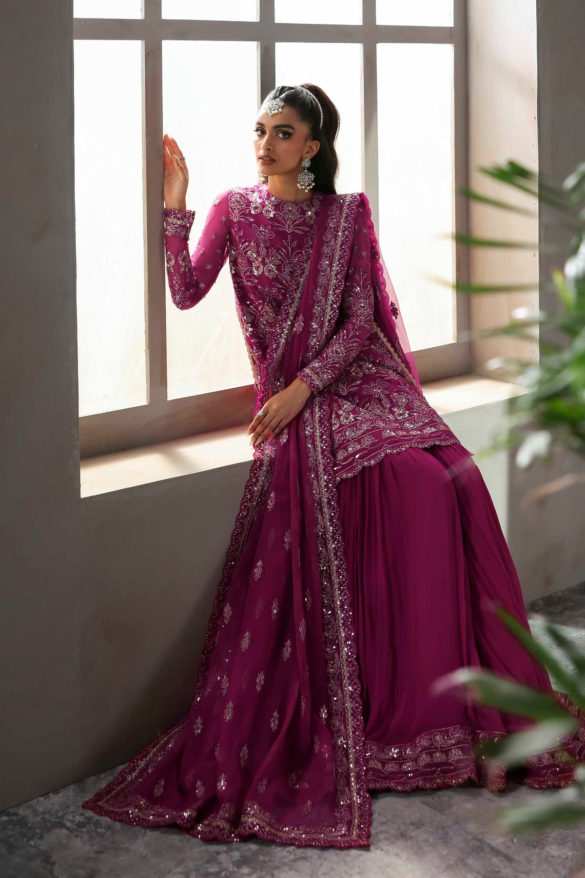 Akbar Aslam Mehzar chiffon formal shirt and gharara, photo 6