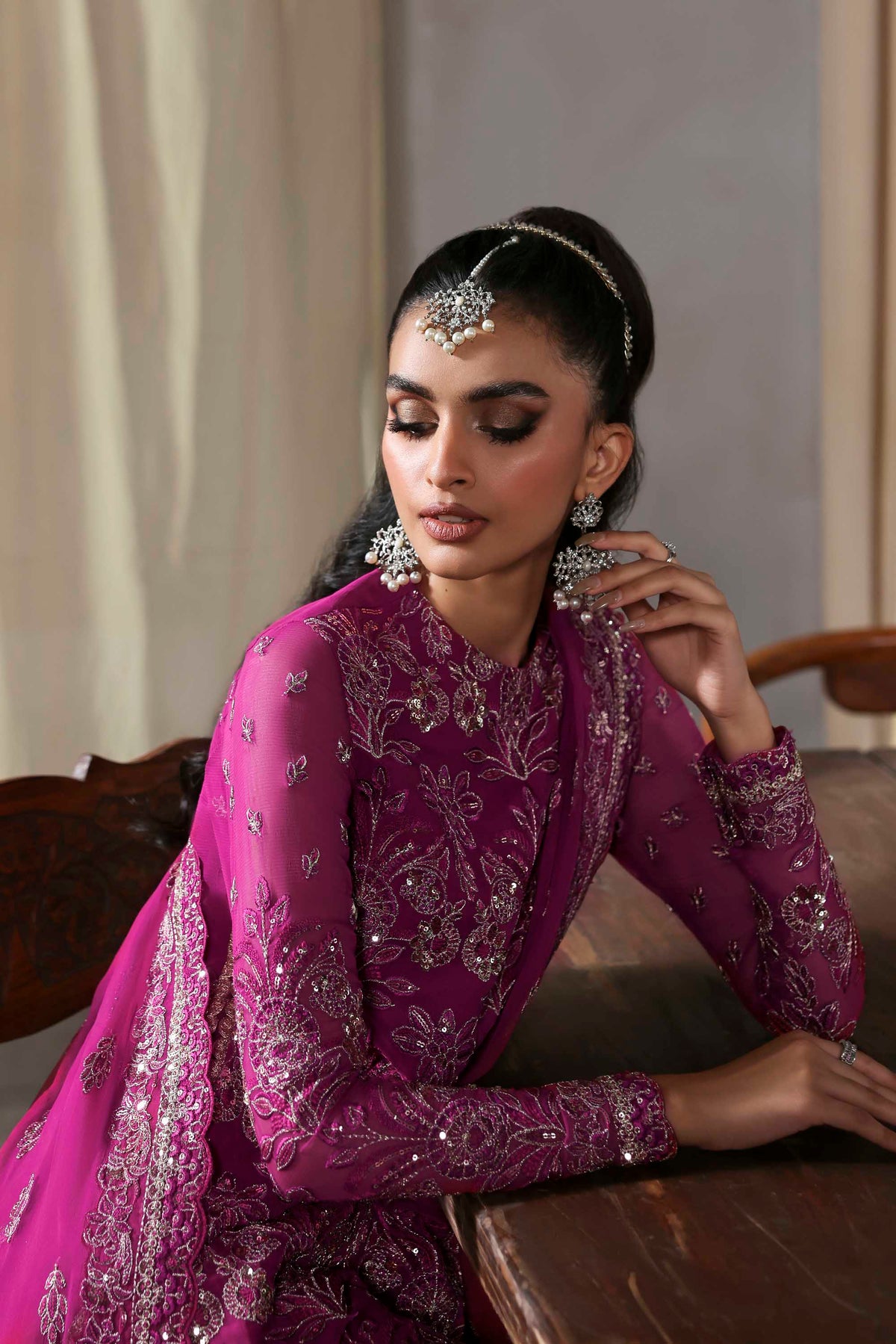 Akbar Aslam Mehzar chiffon formal shirt and gharara, photo 7
