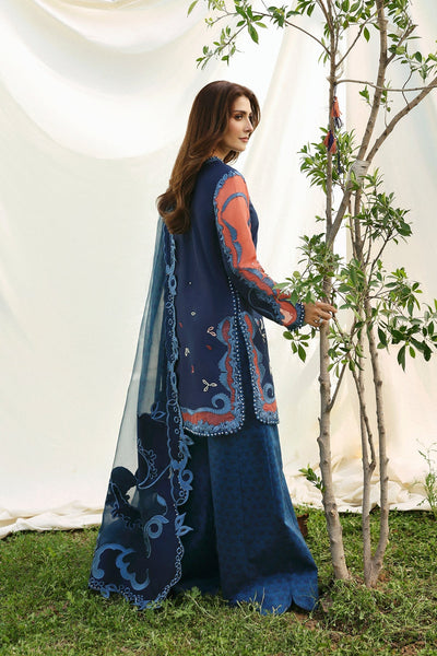 Afrozeh Avaia navy embroidered lawn suit, photo 2