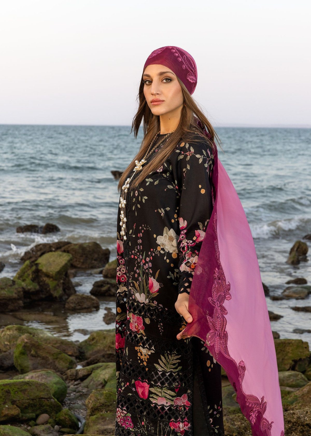 Crimson | Floe by Crimson | Bloom Bold - D4 B -  Crimson Ladies Clothes - Original Designer Dress - House of Maryam