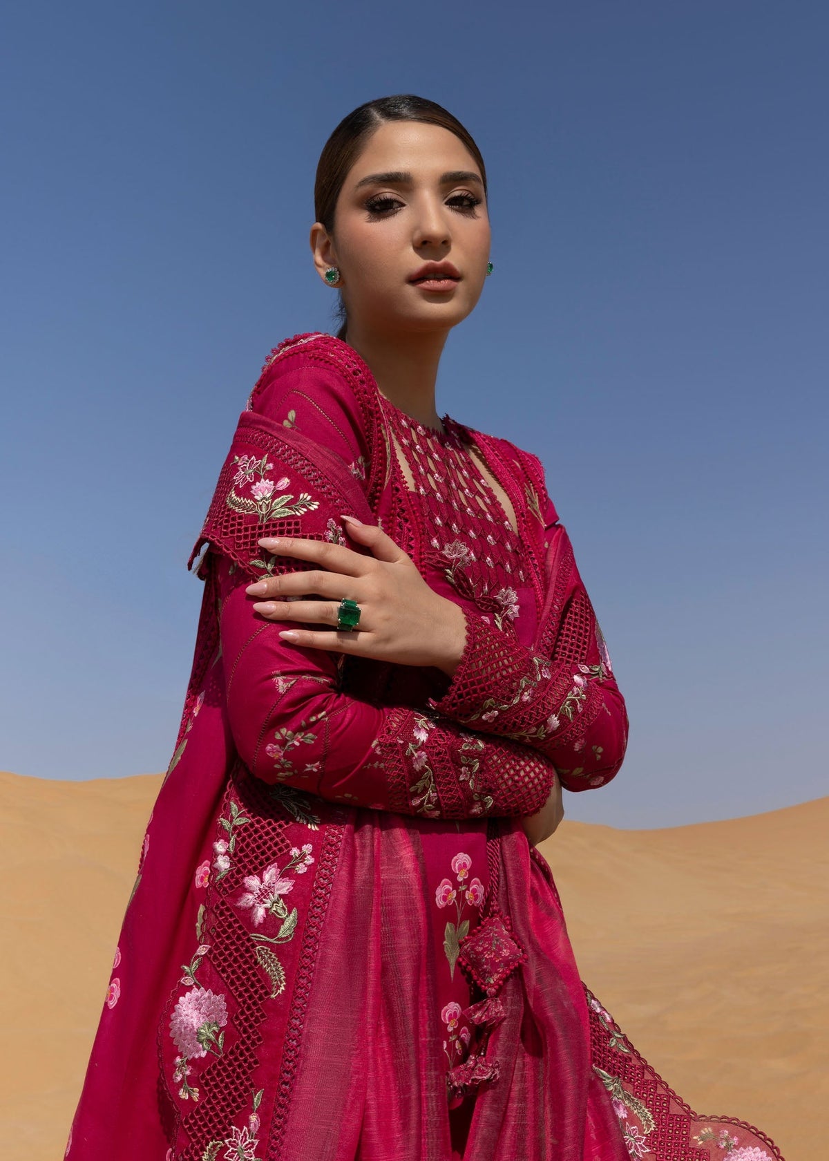 Crimson | Floe by Crimson | Once Upon A Flower - D9 A -  Crimson Ladies Clothes - Original Designer Dress - House of Maryam
