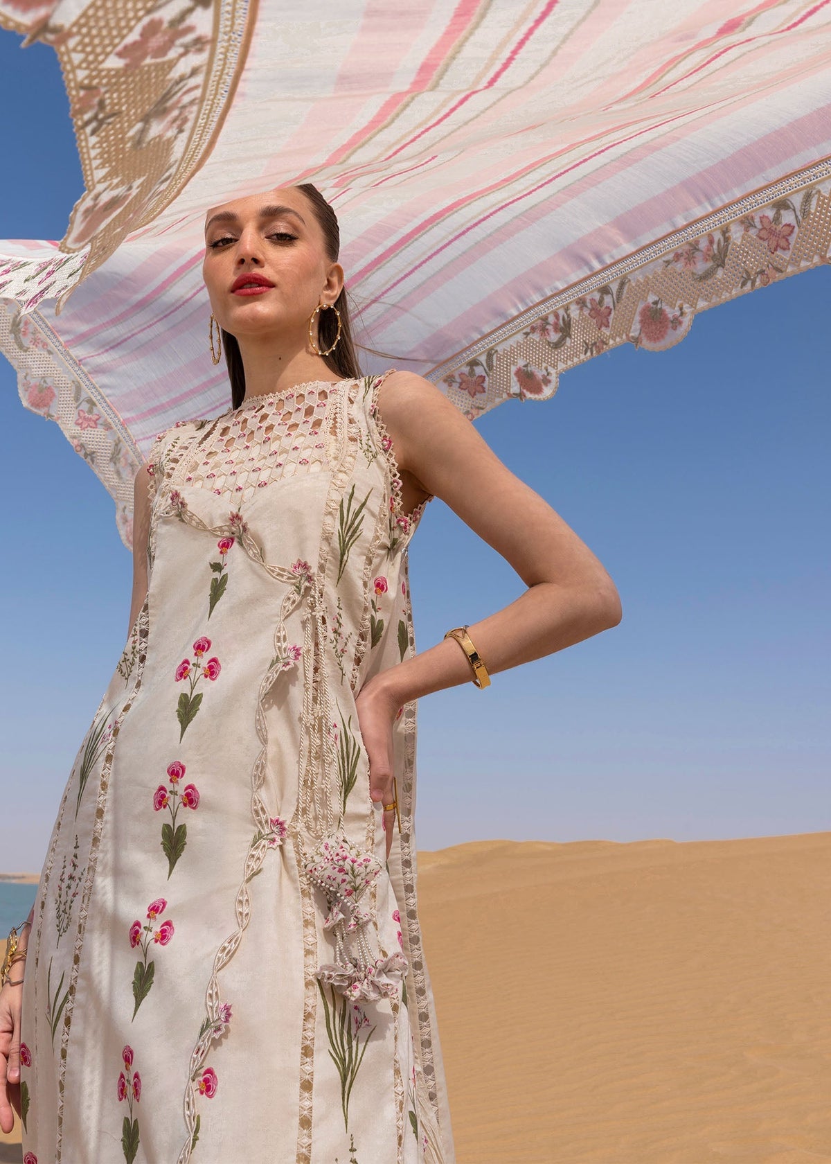 Crimson | Floe by Crimson | Once Upon A Flower - D9 B -  Crimson Ladies Clothes - Original Designer Dress - House of Maryam