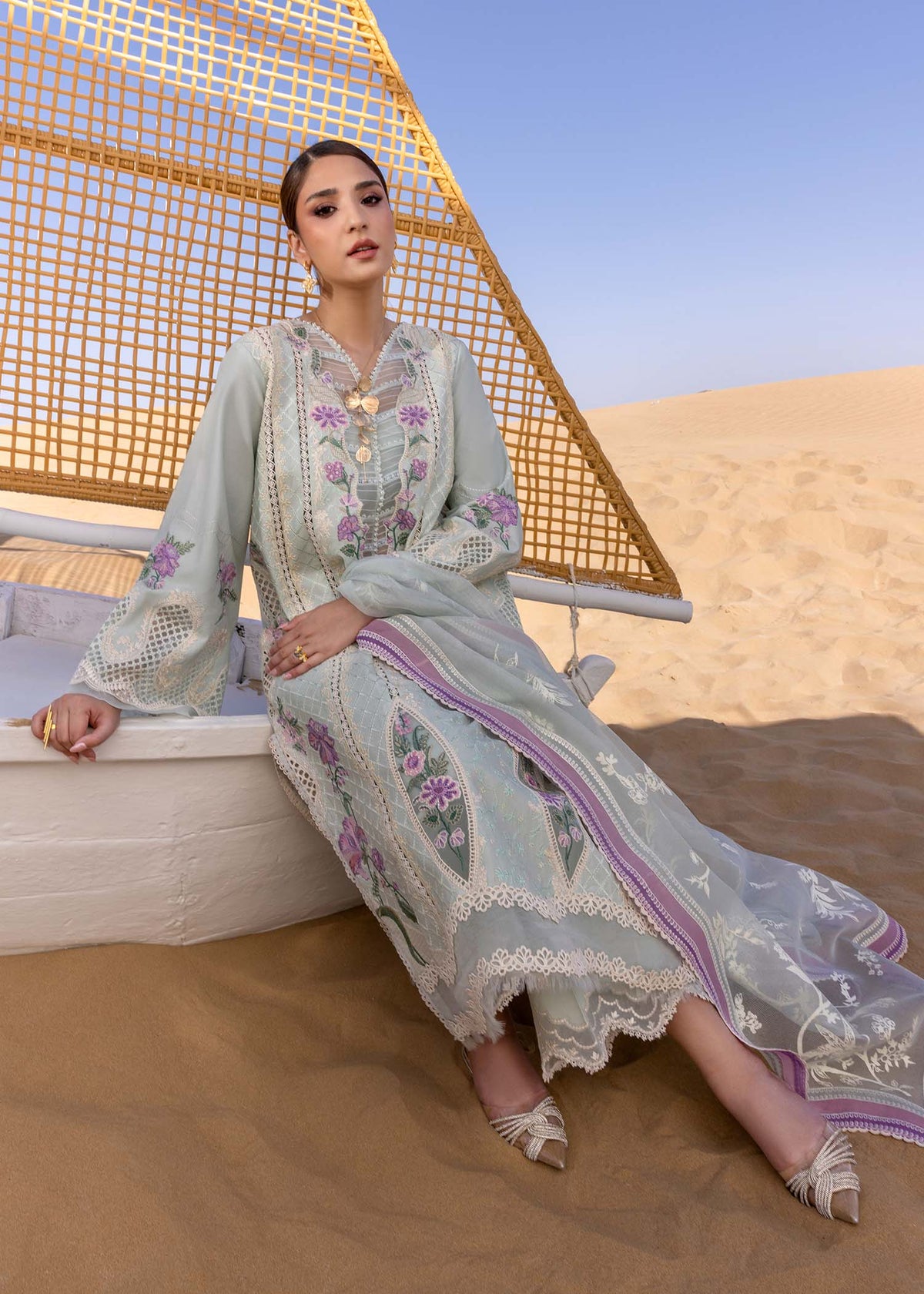 Crimson | Floe by Crimson | A Handmade Tale - D2 A -  Crimson Ladies Clothes - Original Designer Dress - House of Maryam