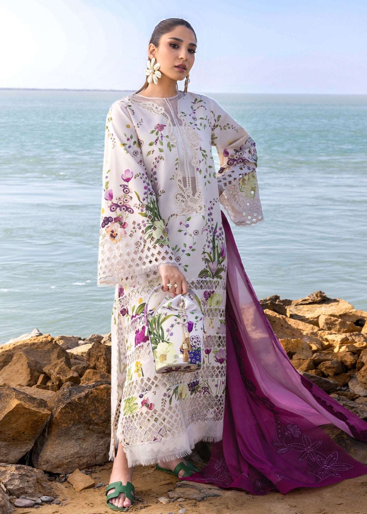Crimson | Floe by Crimson | Bloom Bold - D4 A -  Crimson Ladies Clothes - Original Designer Dress - House of Maryam