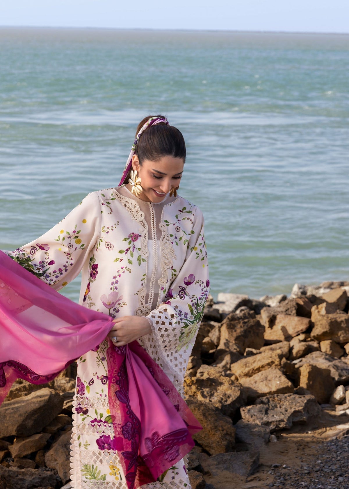 Crimson | Floe by Crimson | Bloom Bold - D4 A -  Crimson Ladies Clothes - Original Designer Dress - House of Maryam