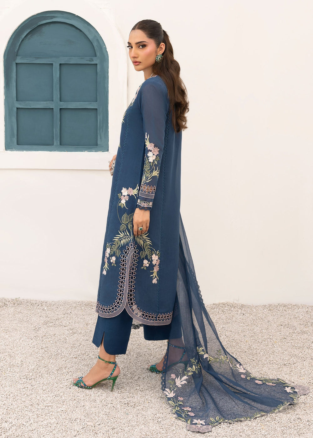 Saira Shakira | Rosea Casual Pret 25 | Midnight -  Saira Shakira Ladies Clothes - Original Designer Dress - House of Maryam