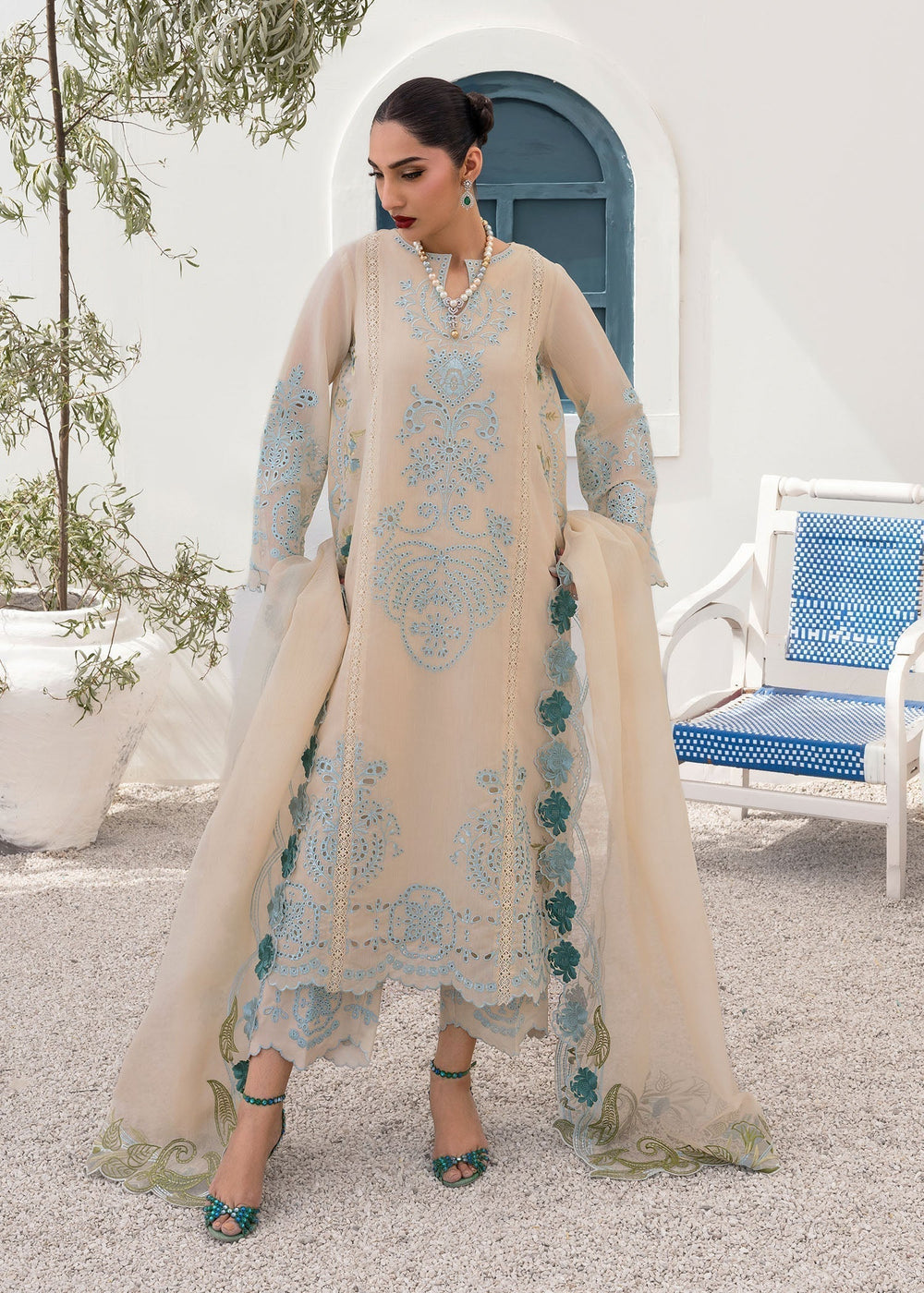 Saira Shakira | Rosea Casual Pret 25 | Serra -  Saira Shakira Ladies Clothes - Original Designer Dress - House of Maryam