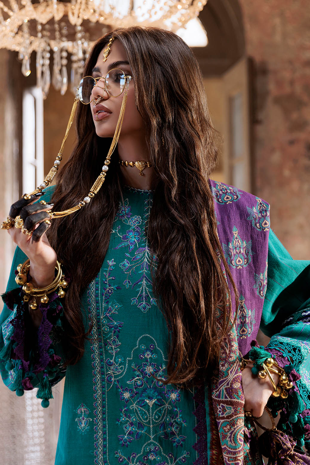 Bonanza Satrangi | Emeralds 3 Pc (2W24E3P027) -  Bonanza Satrangi Unstitched - Original Designer Dress - House of Maryam