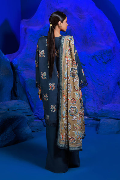 Bonanza Satrangi | Bellwether Blue 3 Pc (2W24P3P140) -  Bonanza Satrangi Unstitched - Original Designer Dress - House of Maryam