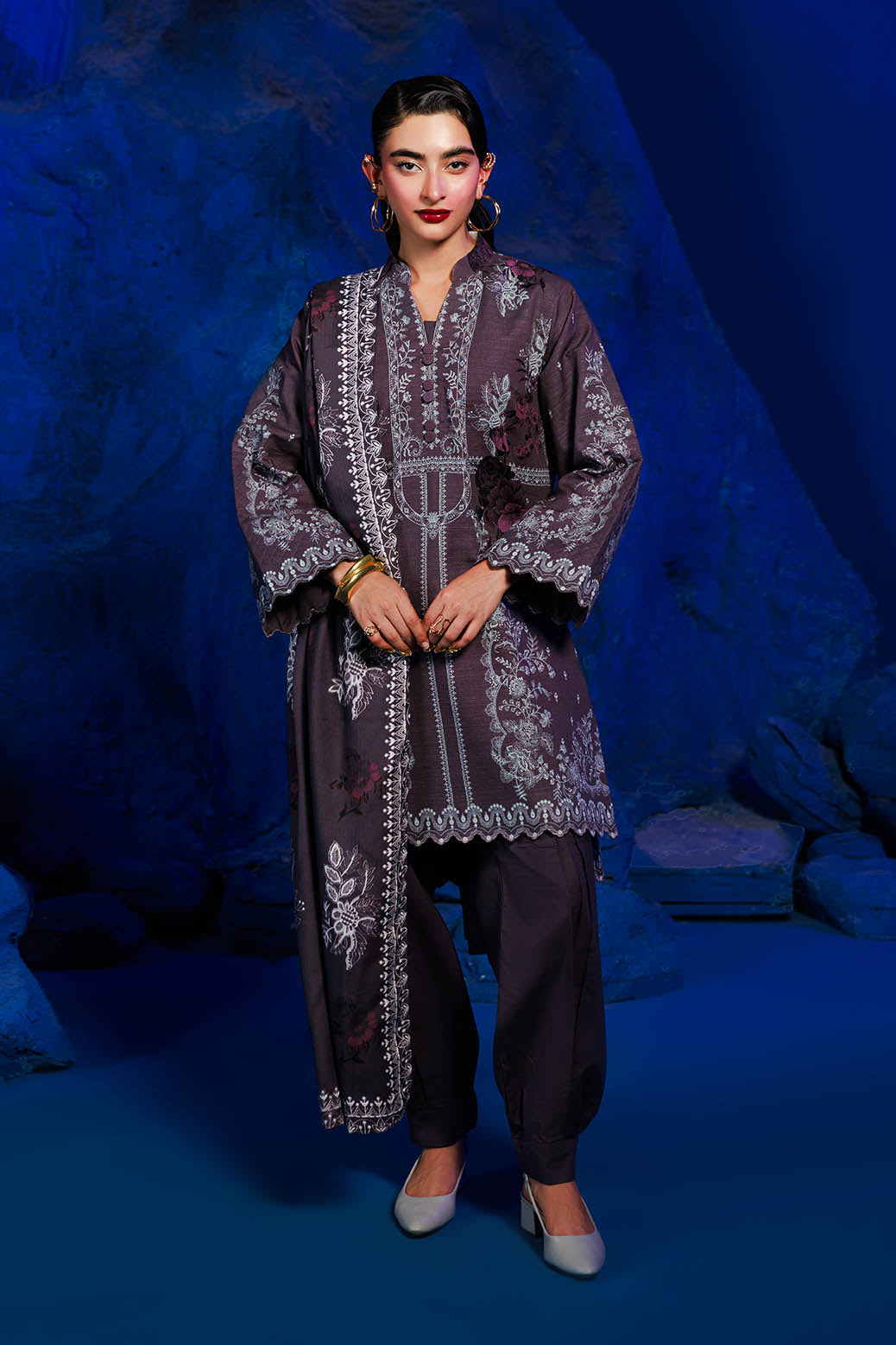 Bonanza Satrangi | Mystic Bloom 3 Pc (2W24P3P199) -  Bonanza Satrangi Unstitched - Original Designer Dress - House of Maryam