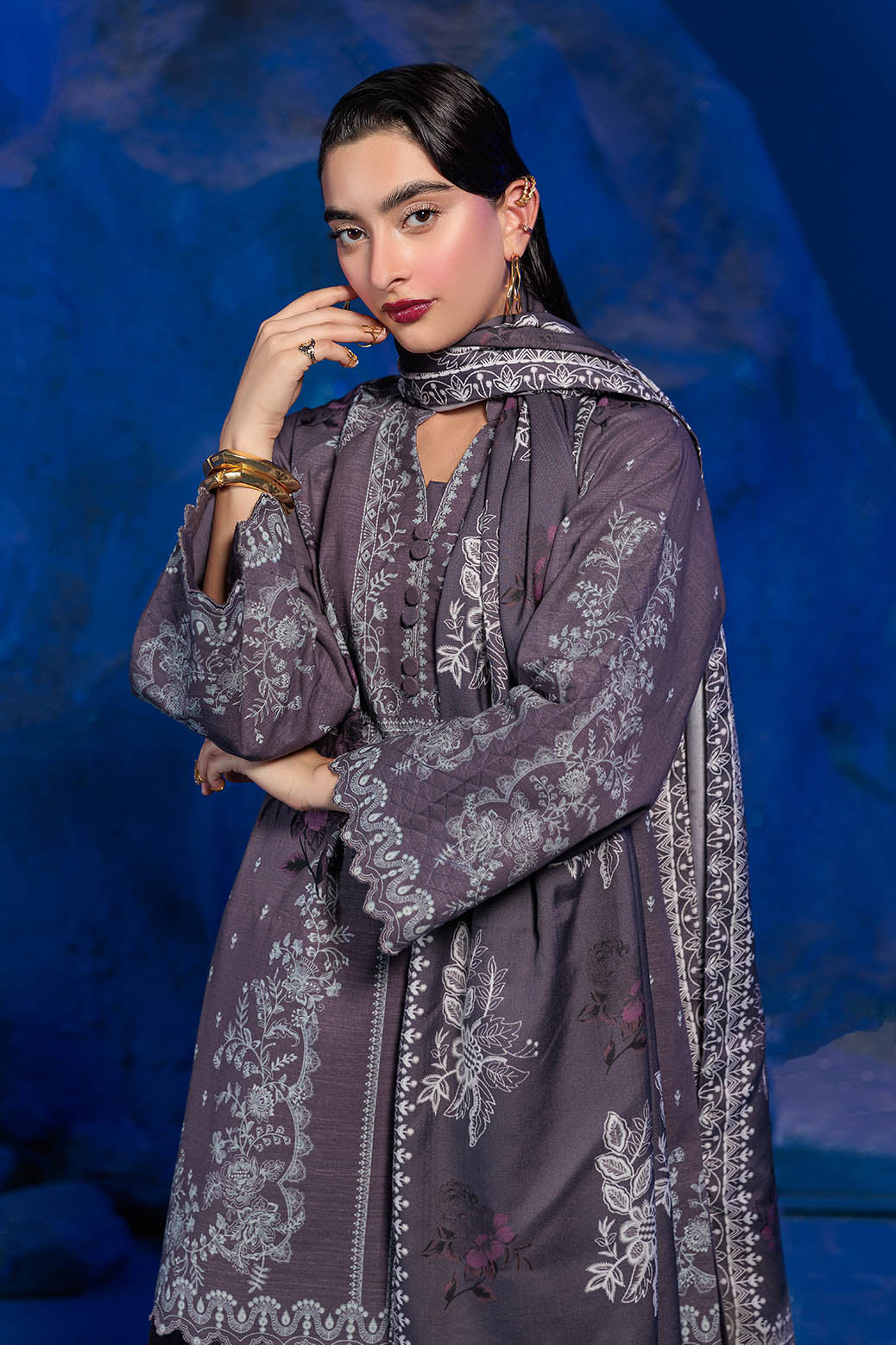 Bonanza Satrangi | Mystic Bloom 3 Pc (2W24P3P199) -  Bonanza Satrangi Unstitched - Original Designer Dress - House of Maryam