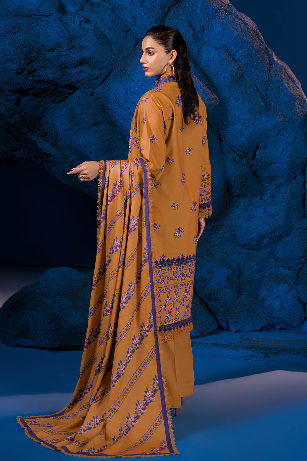 Bonanza Satrangi | Lime Rose 3 Pc (2W24P3P218) -  Bonanza Satrangi Unstitched - Original Designer Dress - House of Maryam