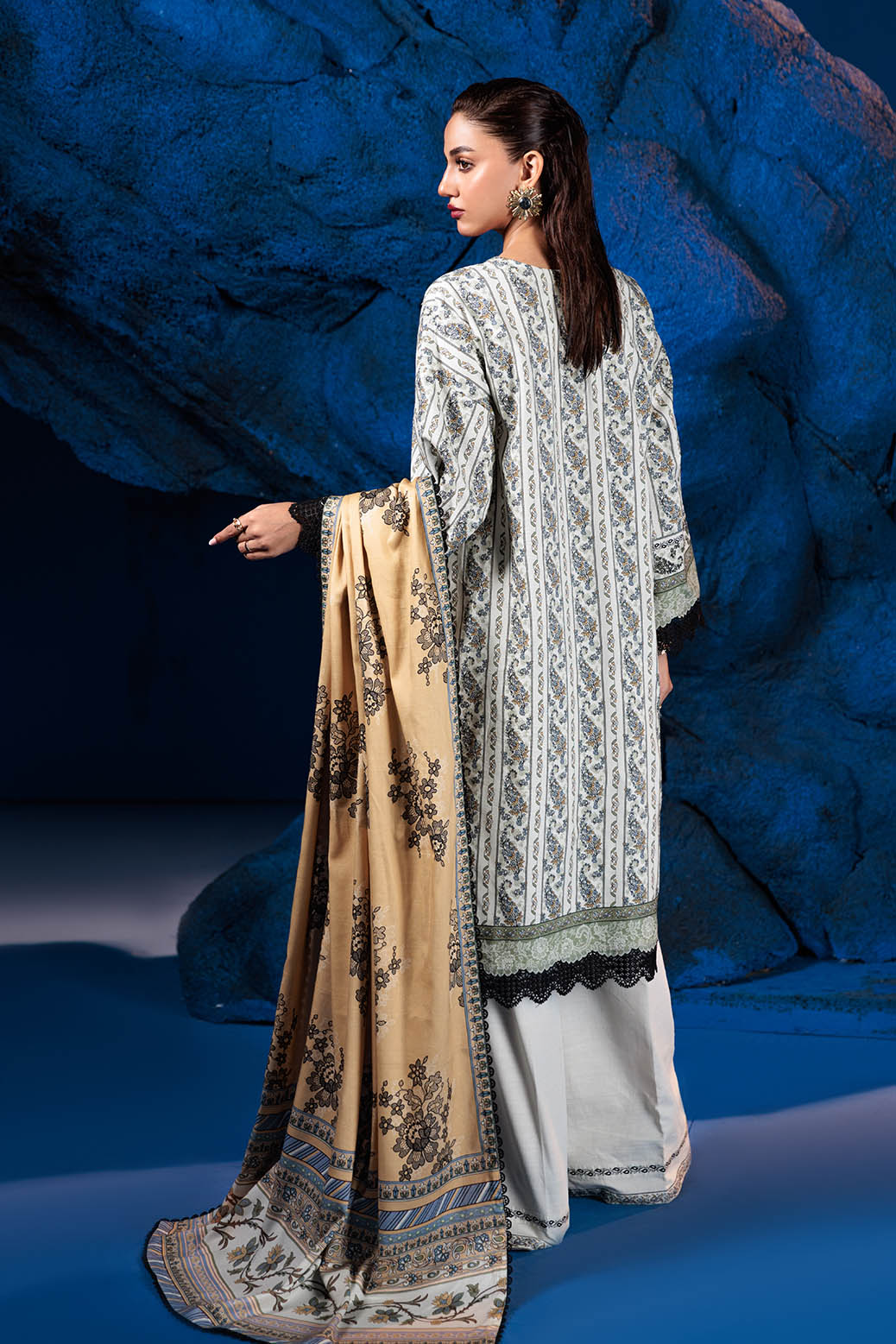 Bonanza Satrangi | Sand Storm 3 Pc (2W24P3P221) -  Bonanza Satrangi Unstitched - Original Designer Dress - House of Maryam