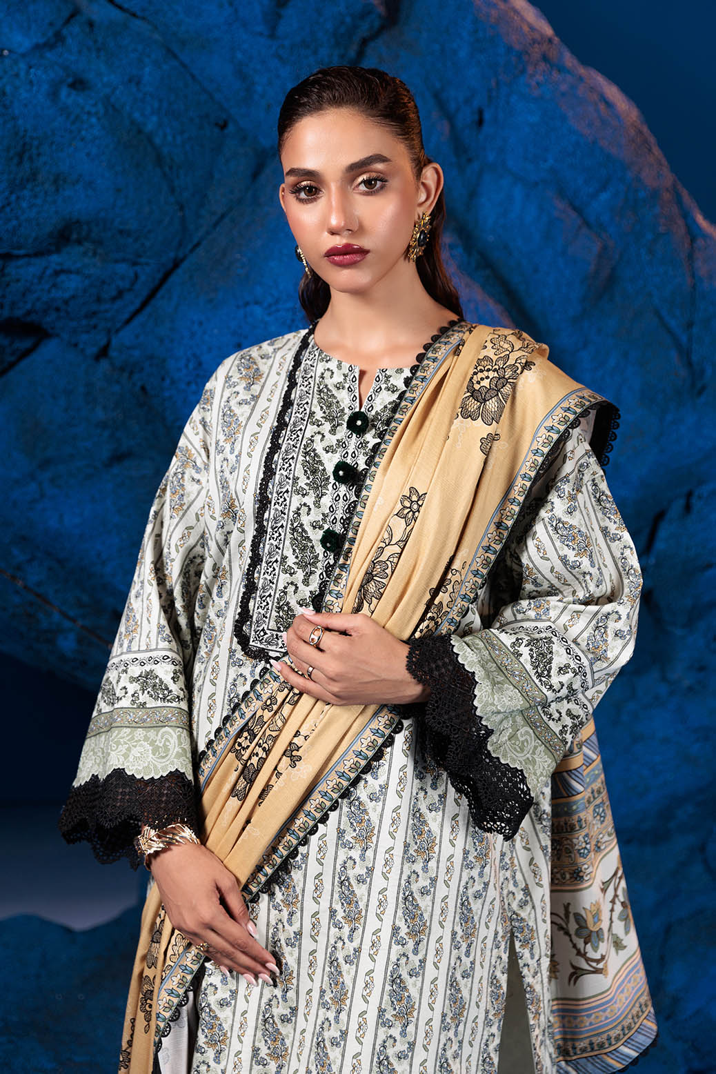 Bonanza Satrangi | Sand Storm 3 Pc (2W24P3P221) -  Bonanza Satrangi Unstitched - Original Designer Dress - House of Maryam