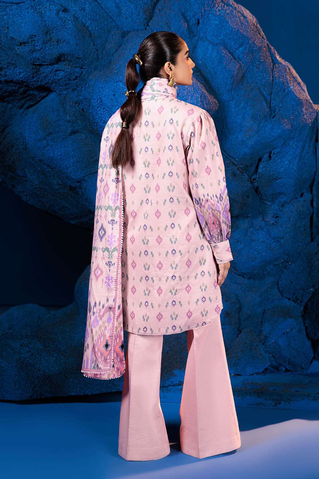 Bonanza Satrangi | Mauve Chalk 3 Pc (2W24P3P224) -  Bonanza Satrangi Unstitched - Original Designer Dress - House of Maryam