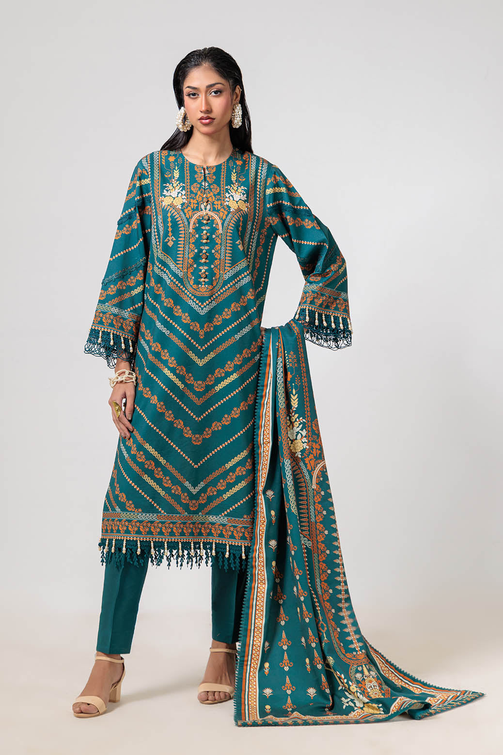 Bonanza Satrangi | Enchant 3 Pc (2W24P3P225) -  Bonanza Satrangi Unstitched - Original Designer Dress - House of Maryam