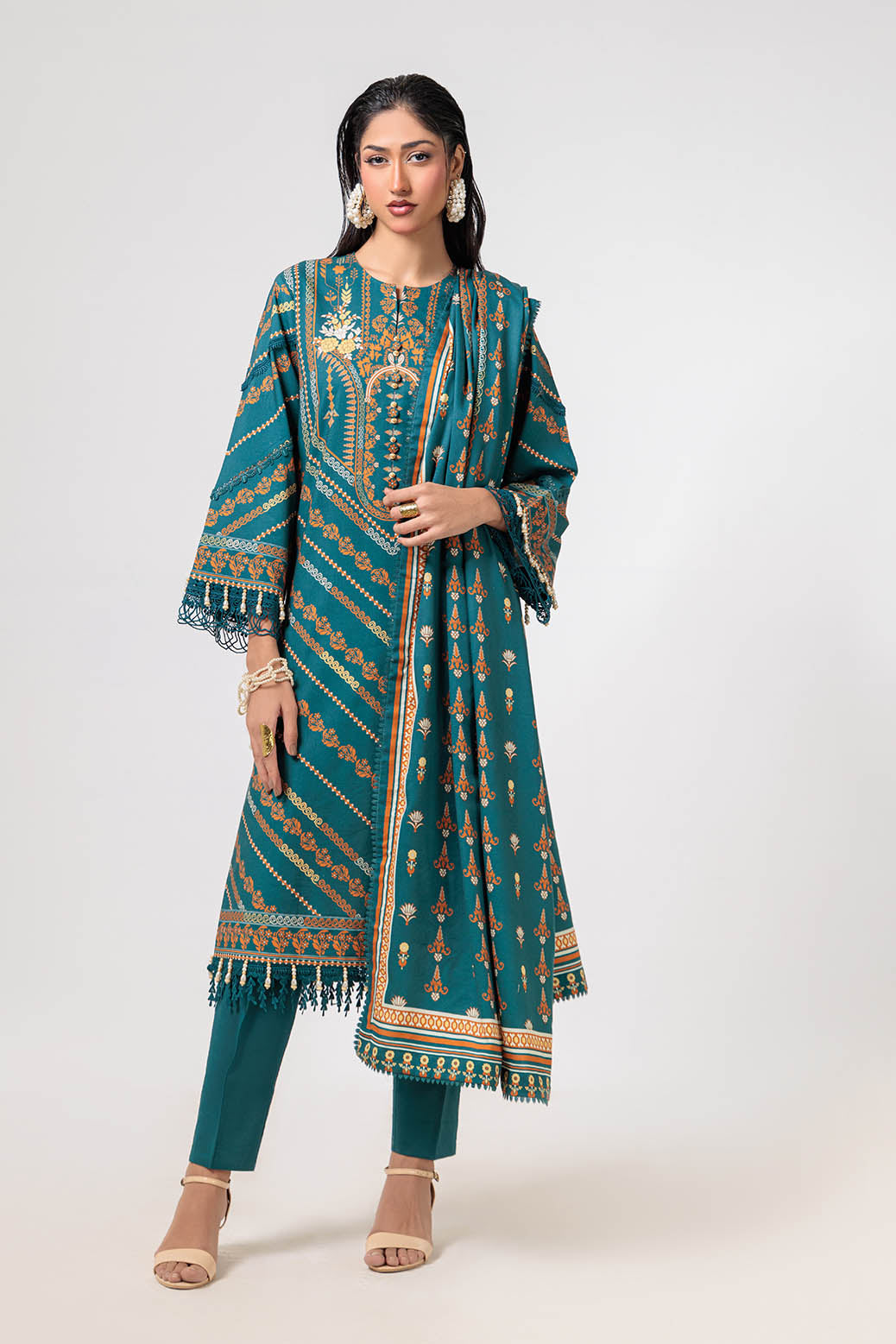 Bonanza Satrangi | Enchant 3 Pc (2W24P3P225) -  Bonanza Satrangi Unstitched - Original Designer Dress - House of Maryam