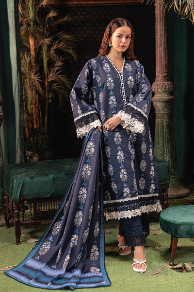 Bonanza Satrangi | Midnight Leaf 3 Pc (2W24P3P273) -  Bonanza Satrangi Unstitched - Original Designer Dress - House of Maryam