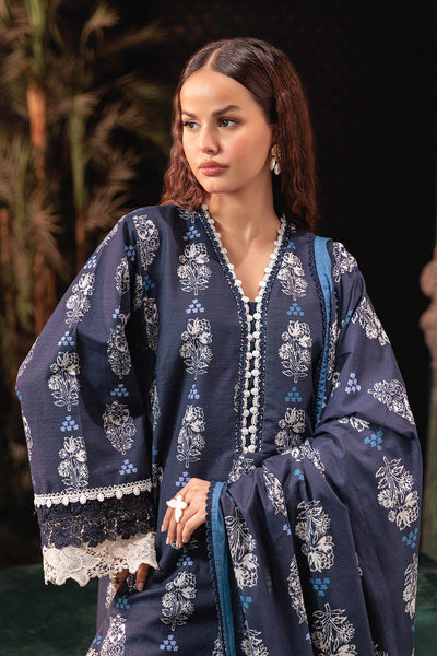 Bonanza Satrangi | Midnight Leaf 3 Pc (2W24P3P273) -  Bonanza Satrangi Unstitched - Original Designer Dress - House of Maryam