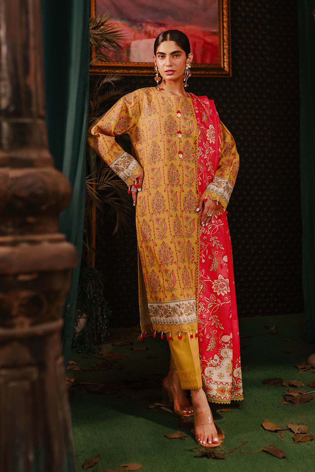 Bonanza Satrangi | Sapid Blossom 3 Pc (2W24P3P331) -  Bonanza Satrangi Unstitched - Original Designer Dress - House of Maryam