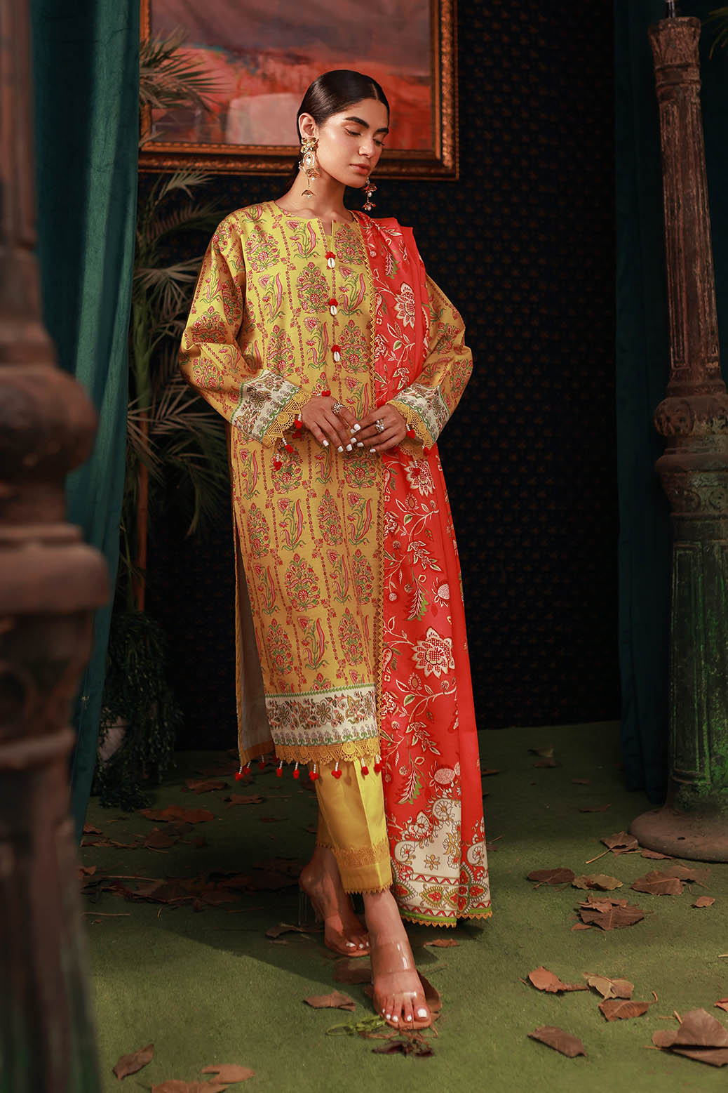 Bonanza Satrangi | Sapid Blossom 3 Pc (2W24P3P331) -  Bonanza Satrangi Unstitched - Original Designer Dress - House of Maryam