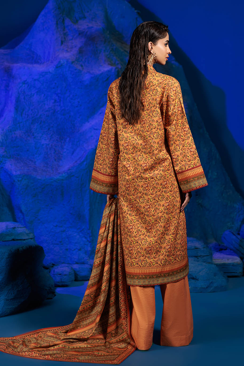 Bonanza Satrangi | Autumn Sunset 3 Pc (2W24P3P361) -  Bonanza Satrangi Unstitched - Original Designer Dress - House of Maryam