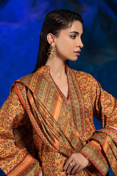 Bonanza Satrangi | Autumn Sunset 3 Pc (2W24P3P361) -  Bonanza Satrangi Unstitched - Original Designer Dress - House of Maryam