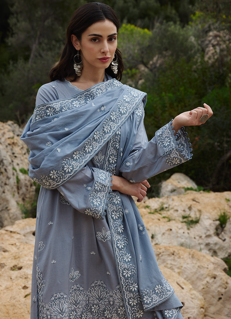 Image | Lawnkari 25 | Defne -  Image Ladies Clothes - Original Designer Dress - House of Maryam